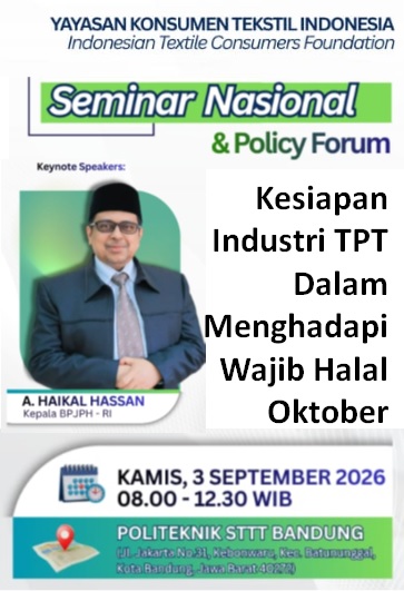 Seminar tekstil halal YKTI
